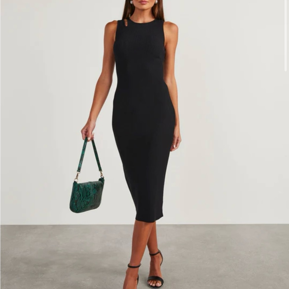 Vici NWT Tempted Shoulder Cutout Midi Dress